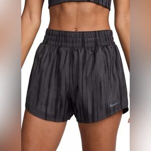 Nike Women's DRI-FIT High-Waist Brief-Lined Printed Training Shorts Size Small